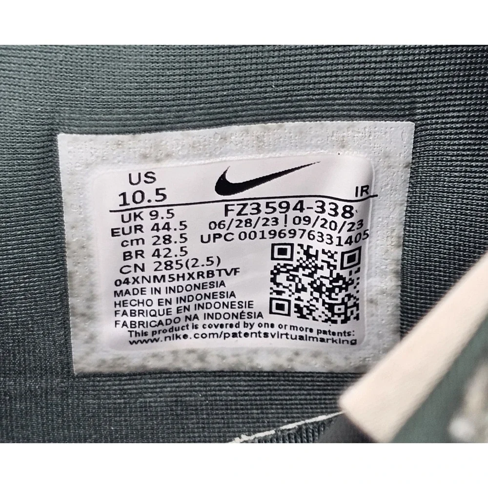 Nike Cortez Vintage Green Suede Leather Sneakers FZ3594-338 Mens‎ Size 10.5